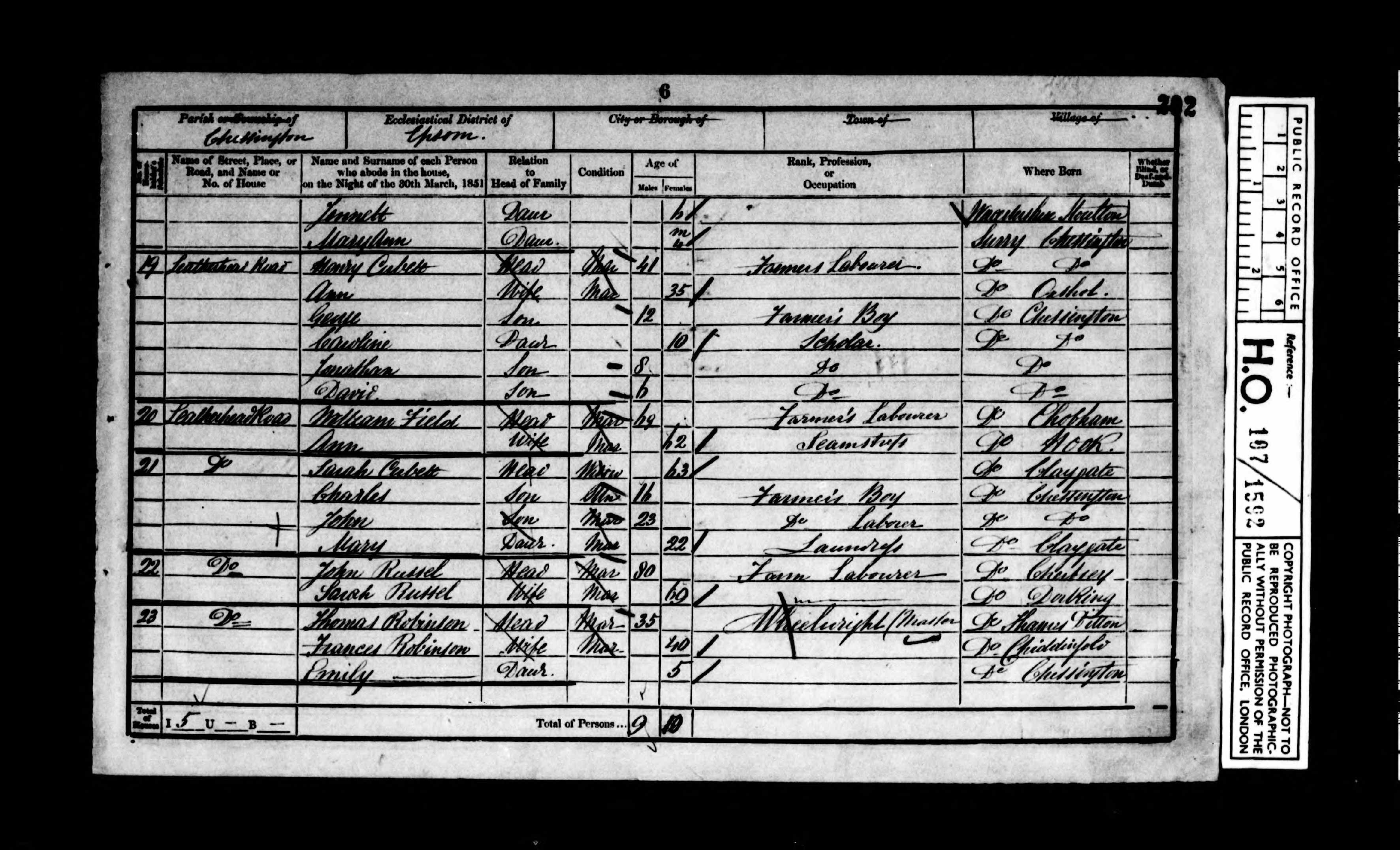 1851 England Census