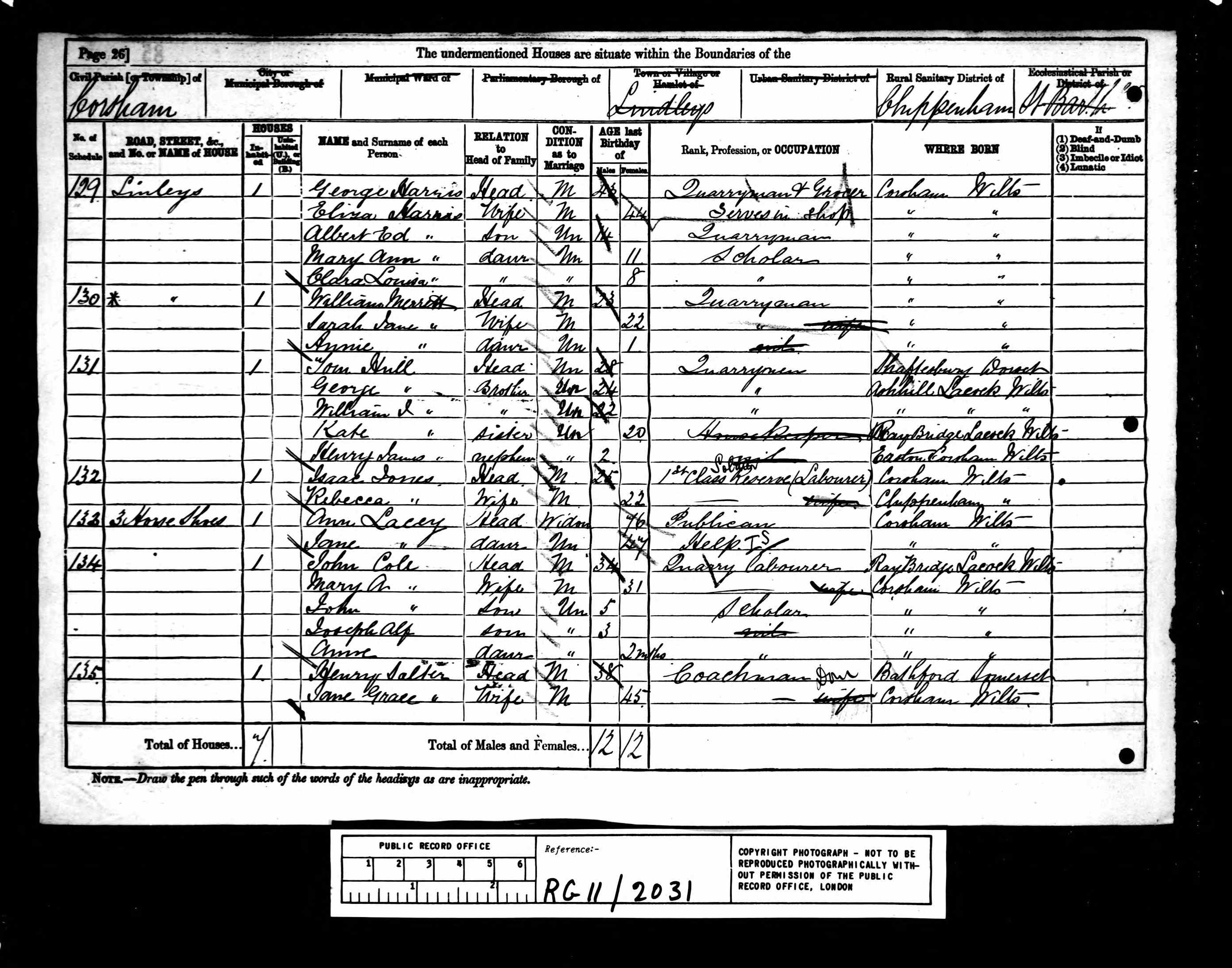 1881 England Census