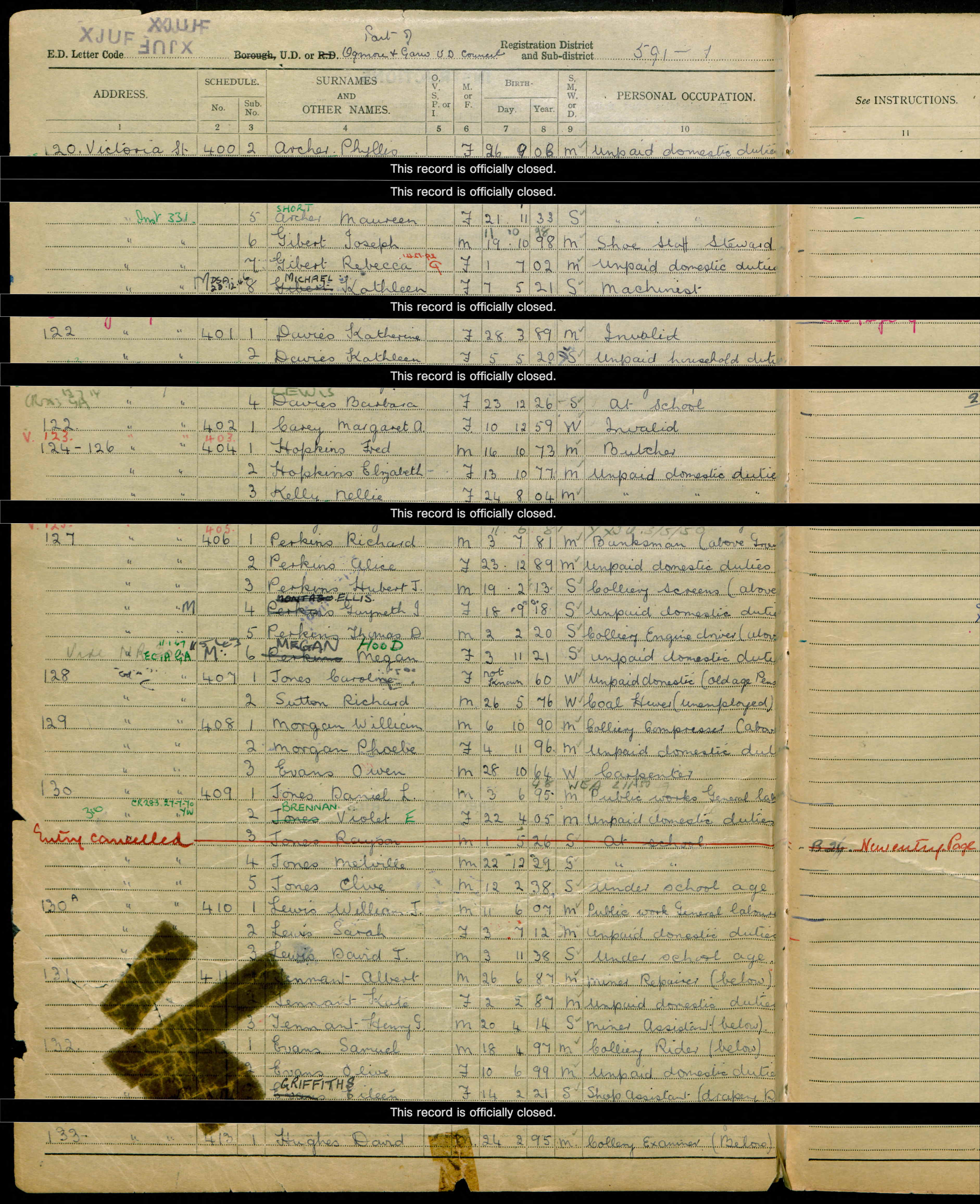 1939 England and Wales Register