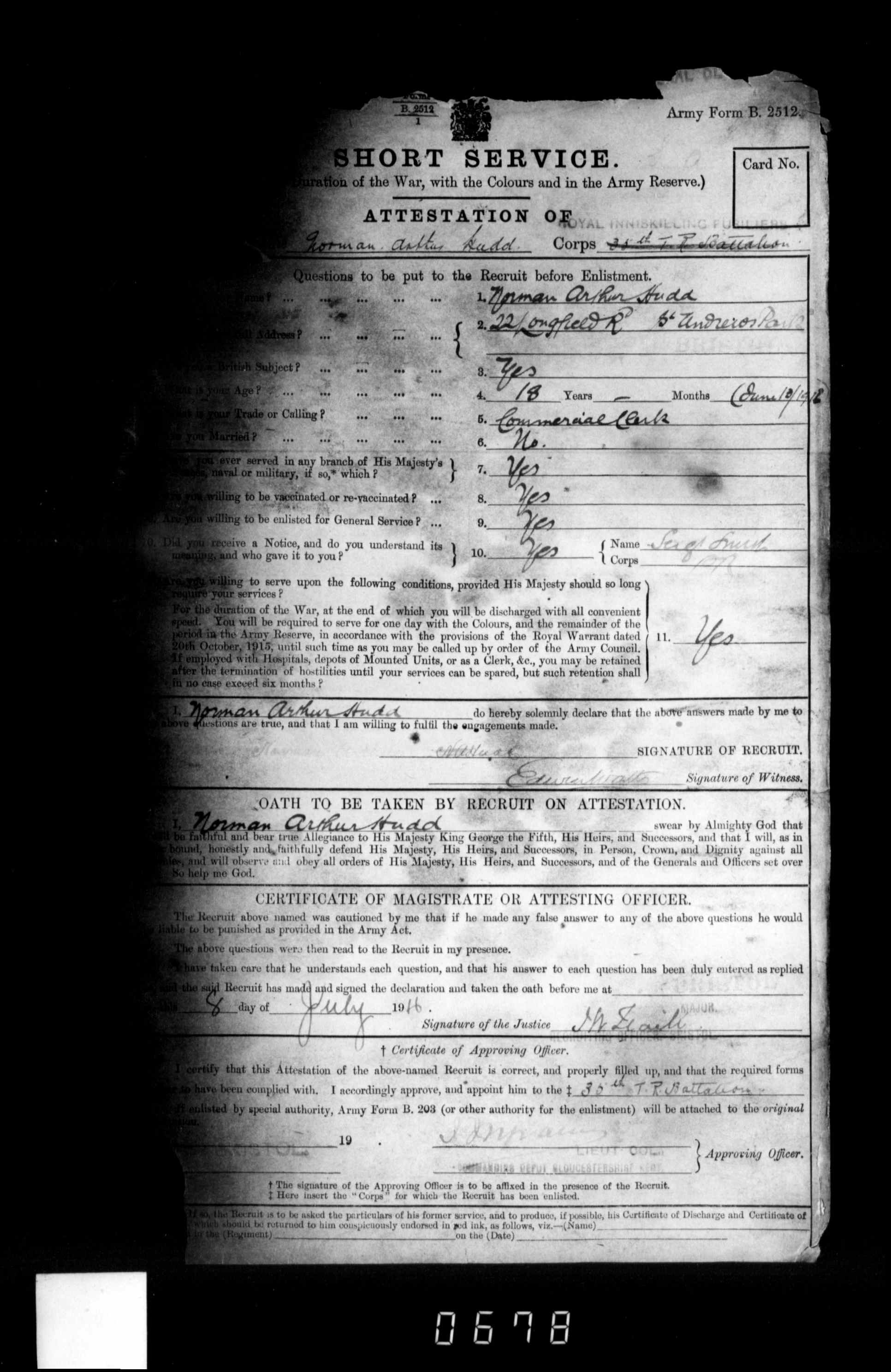 British Army WWI Service Records, 1914-1920