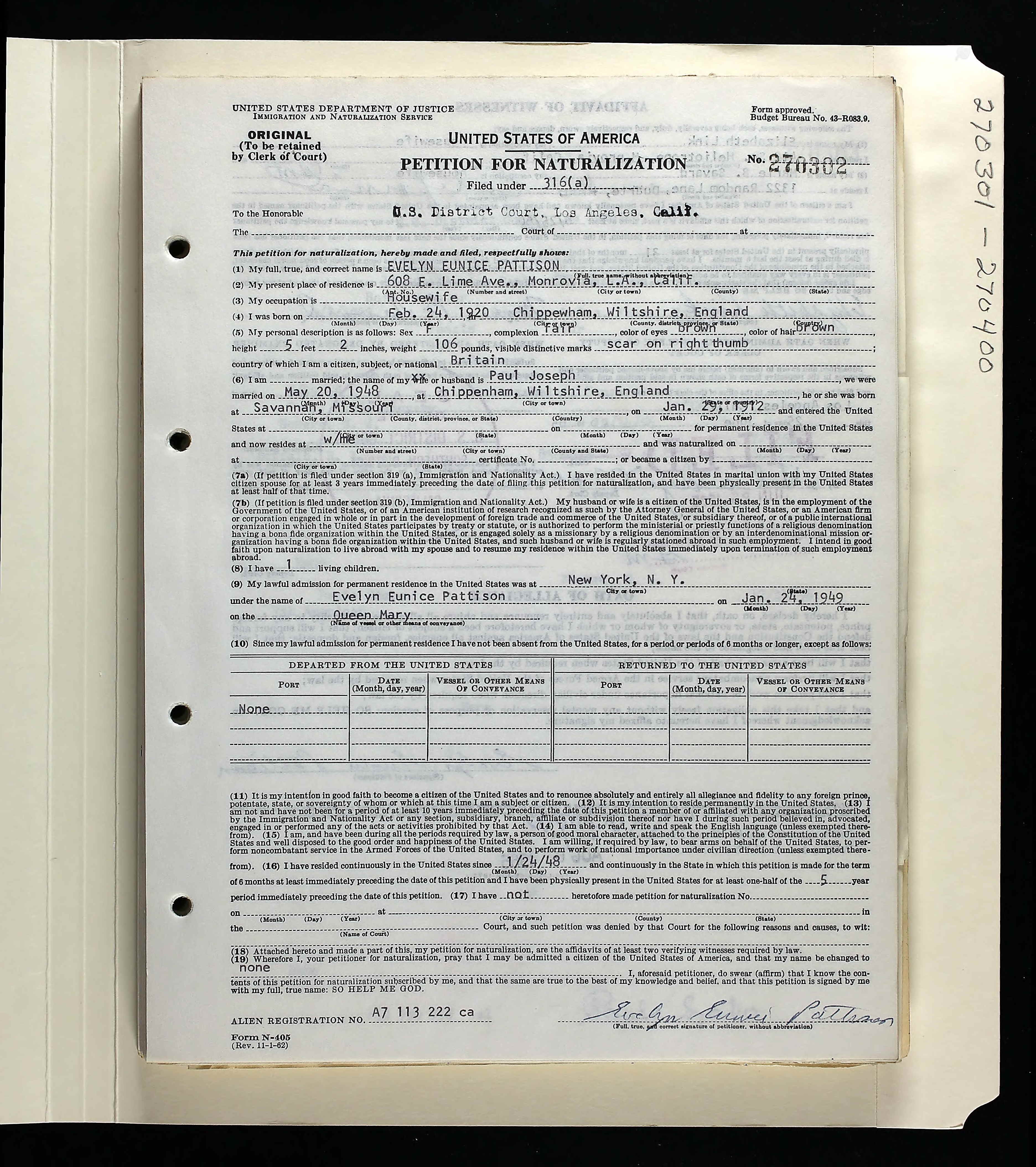 California, U.S., Federal Naturalization Records, 1843-1999