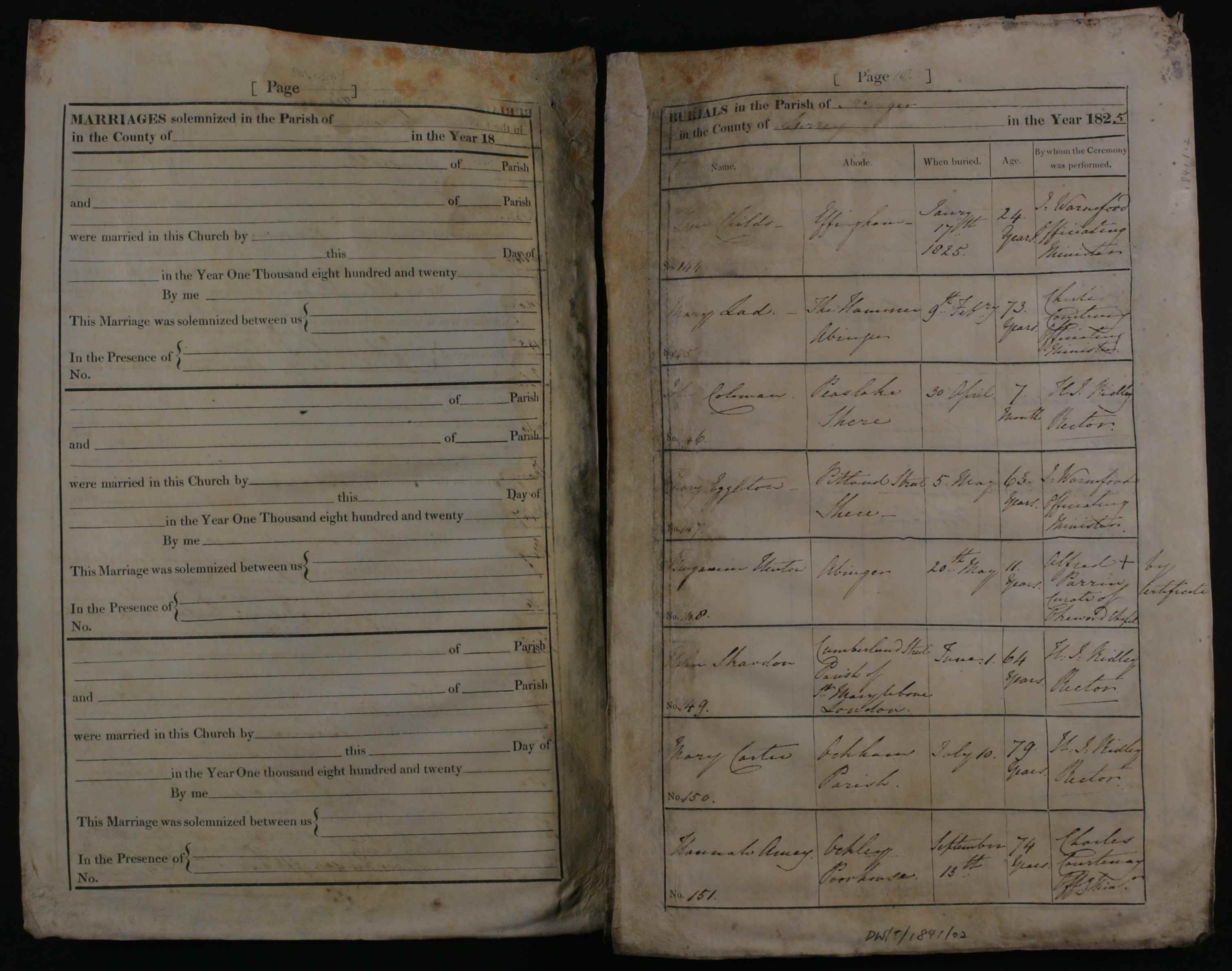 London, England, Church of England Deaths and Burials, 1813-2003