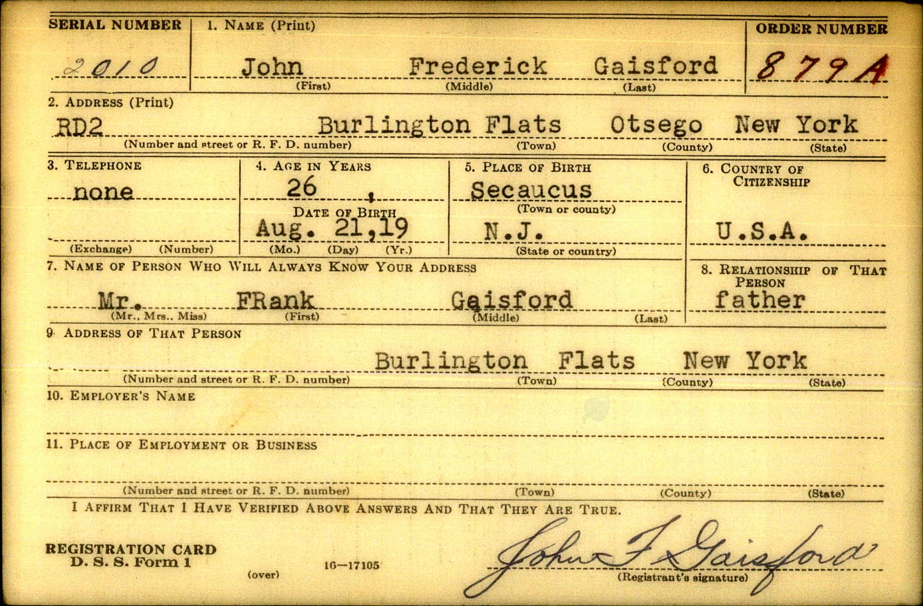 U.S. WWII Draft Cards Young Men, 1940-1947