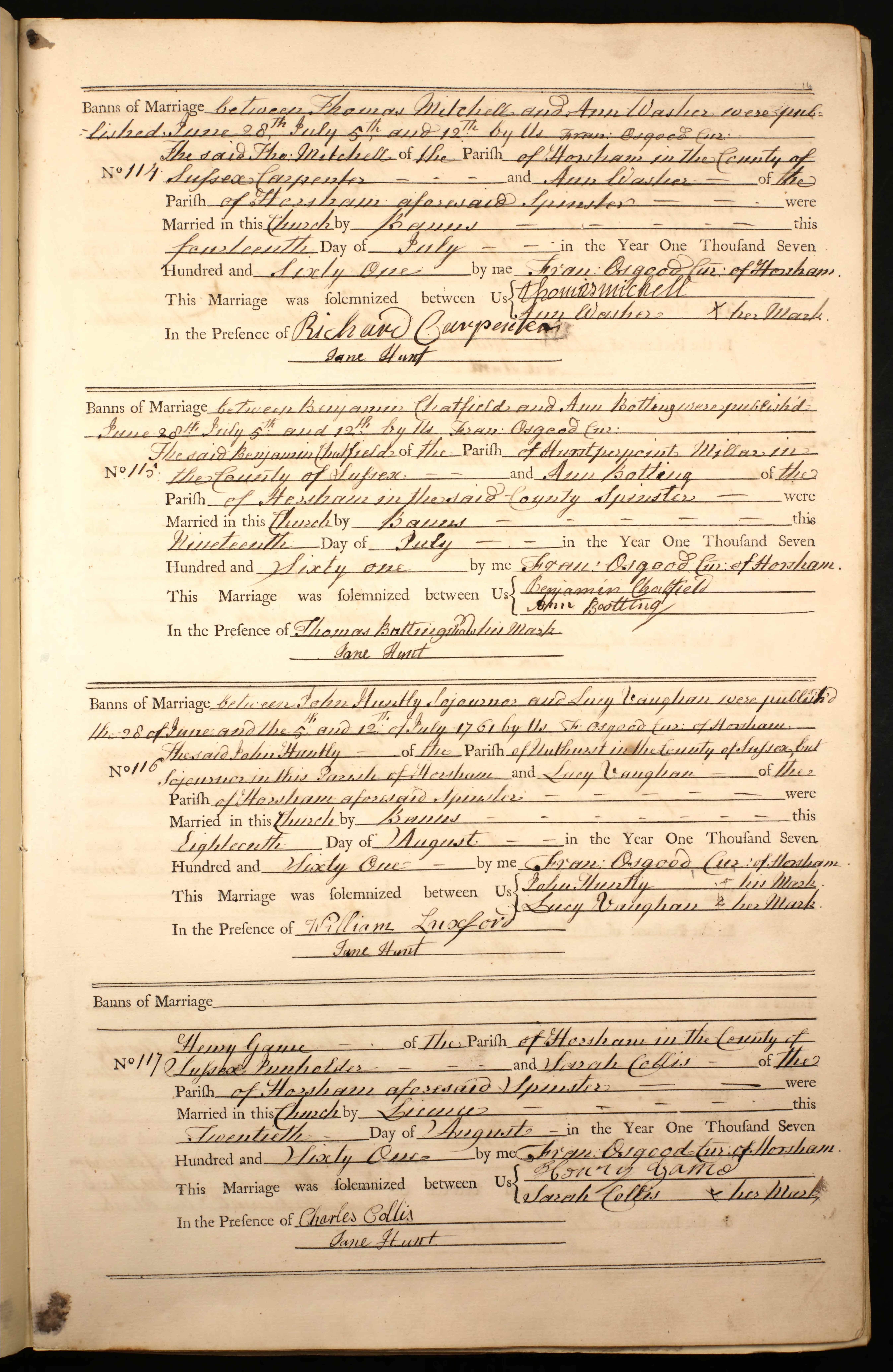West Sussex, England, Church of England Marriages and Banns, 1754-1936