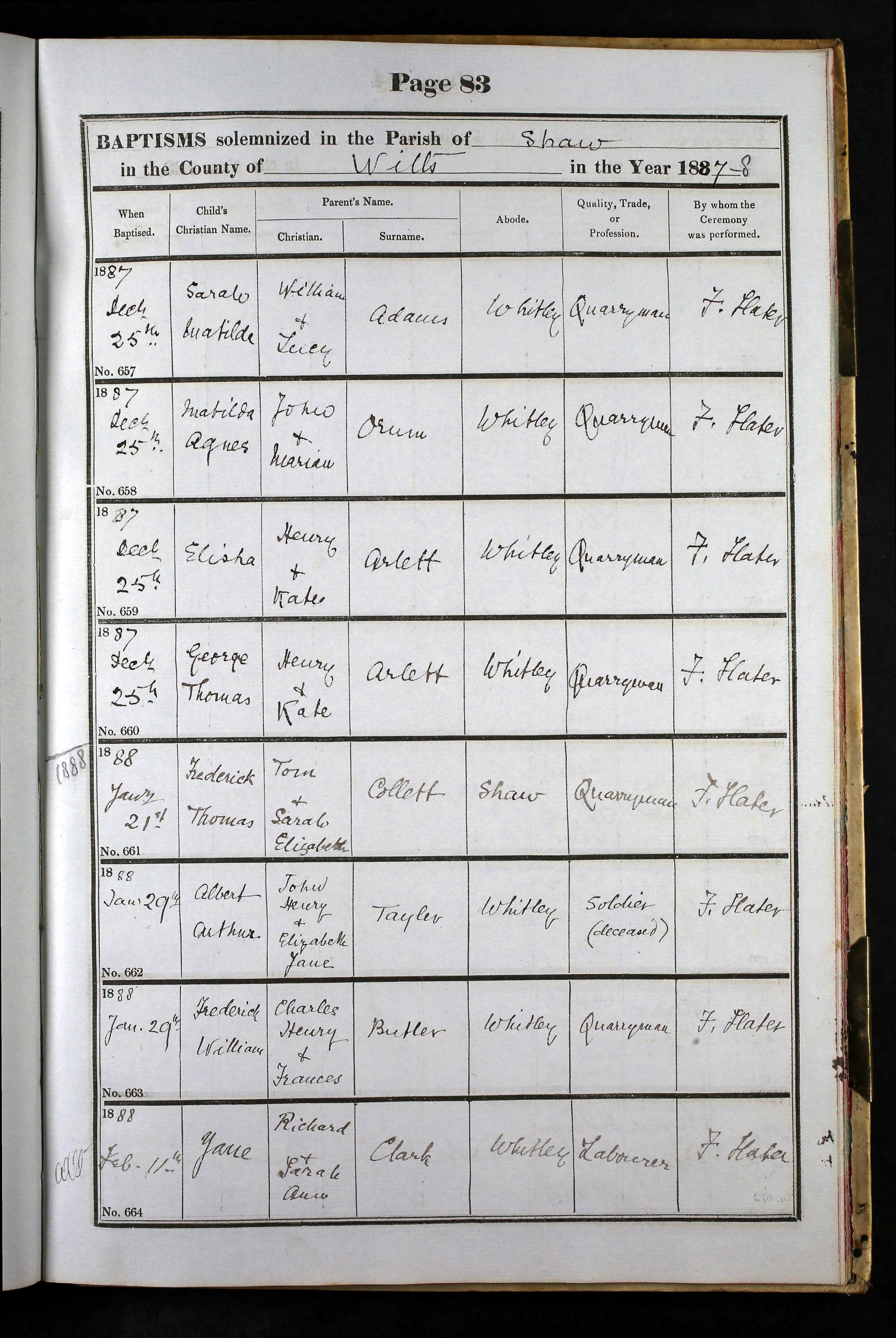 Wiltshire, England, Church of England Births and Baptisms, 1813-1916