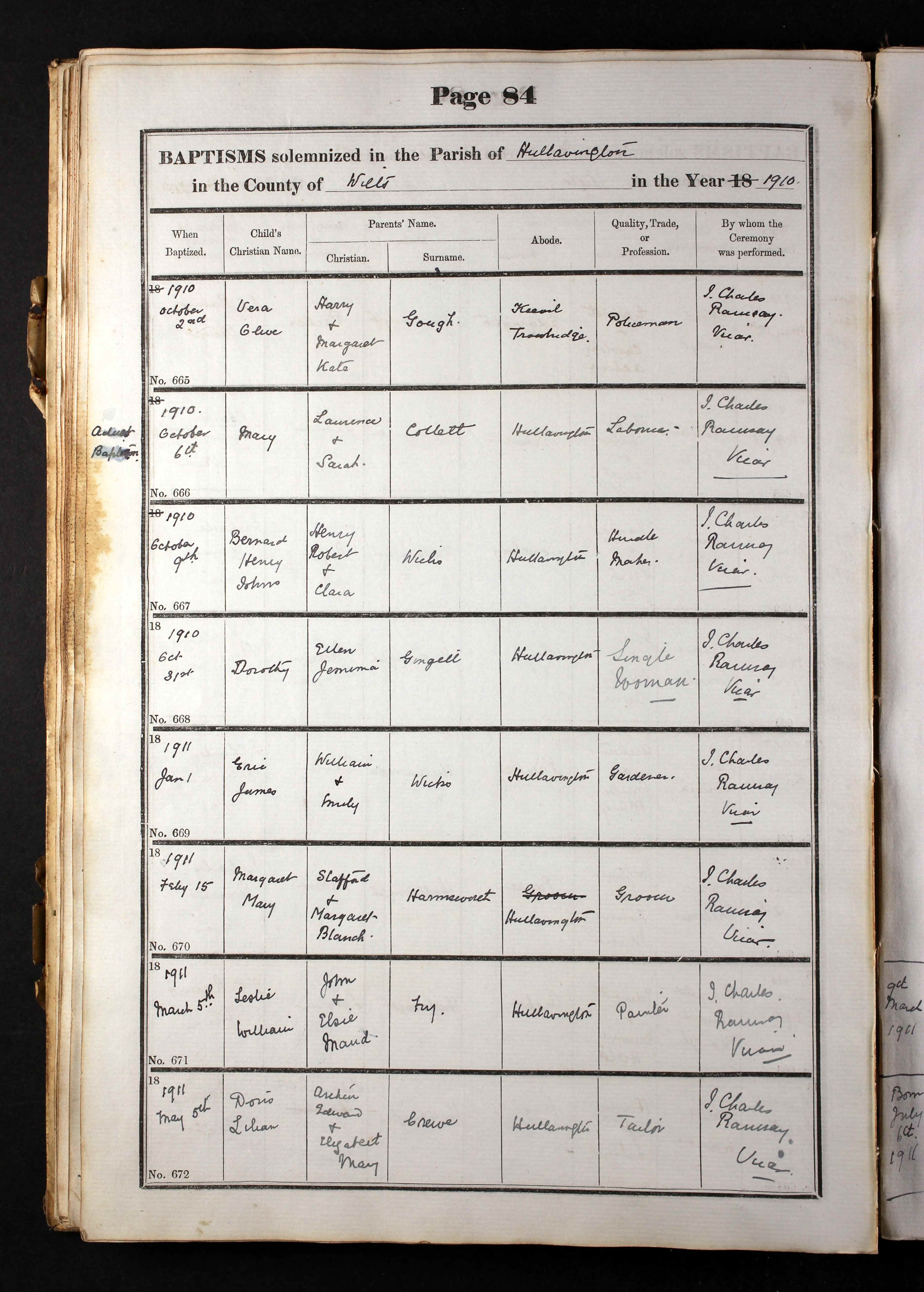Wiltshire, England, Church of England Births and Baptisms, 1813-1916