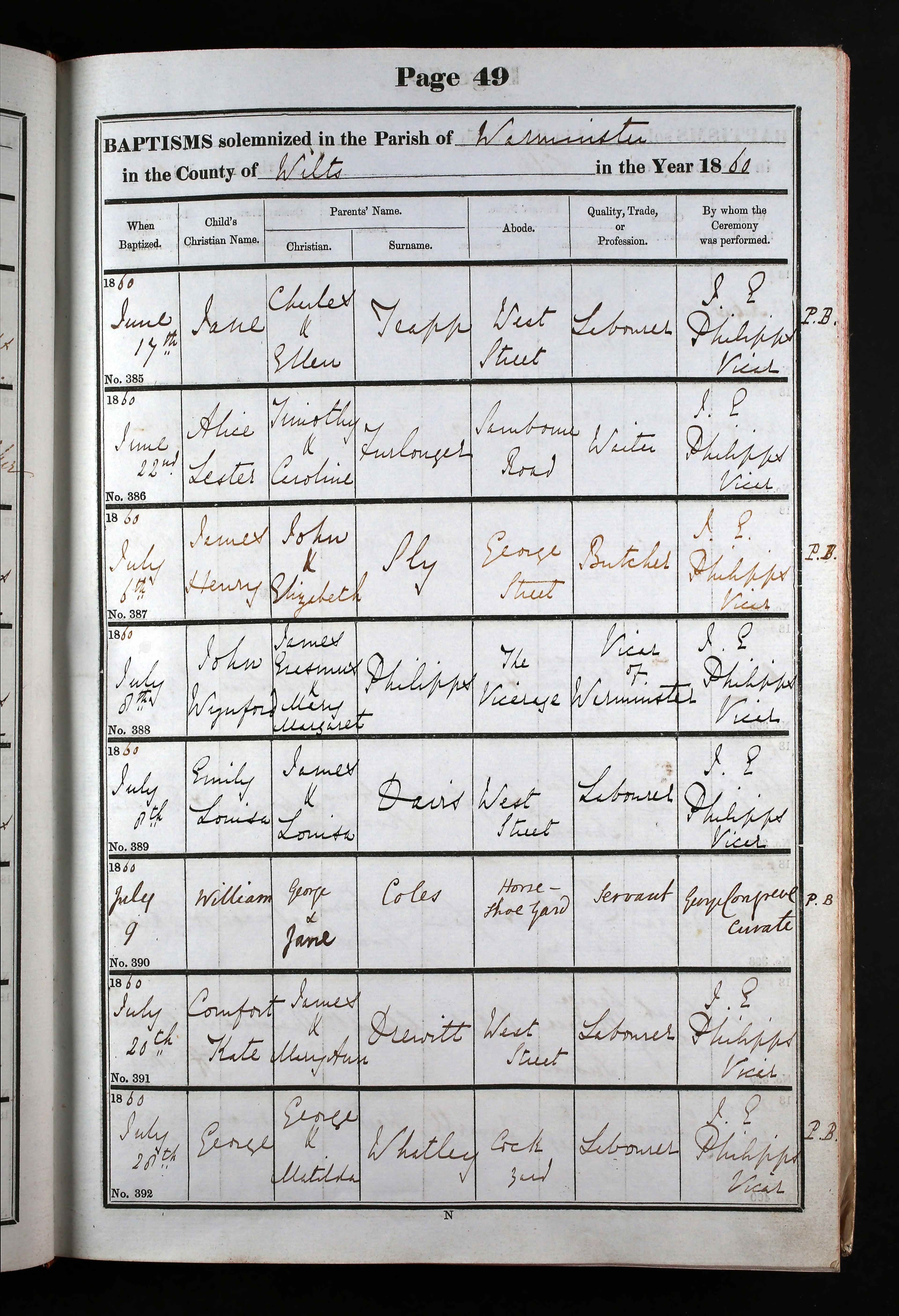 Wiltshire, England, Church of England Births and Baptisms, 1813-1916