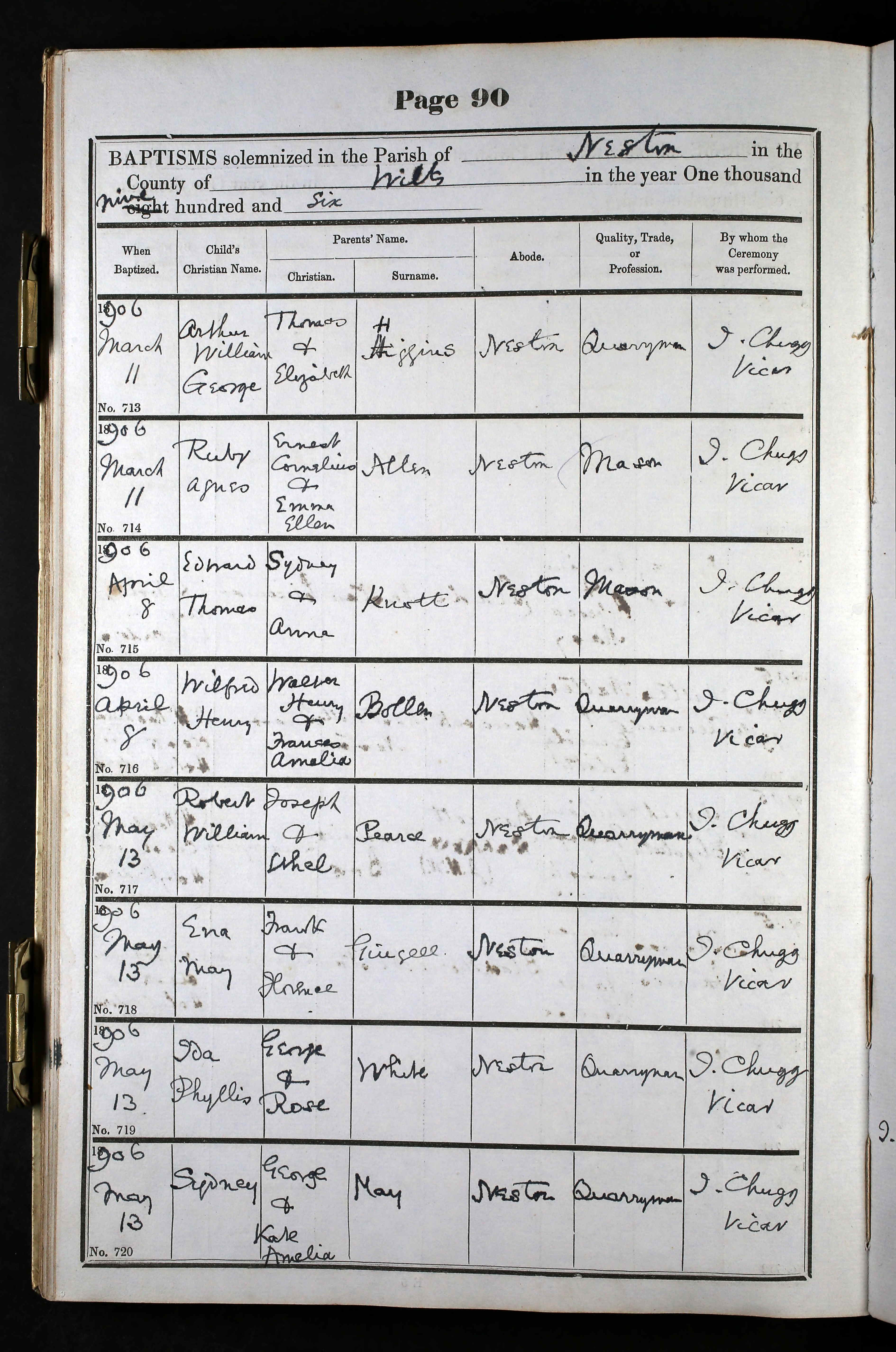 Wiltshire, England, Church of England Births and Baptisms, 1813-1916